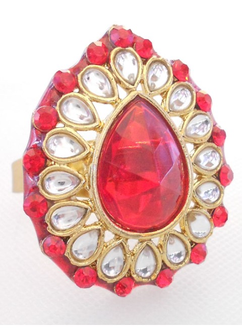 Kundan Finger Ring